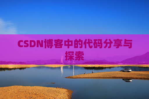 CSDN博客中的代码分享与探索